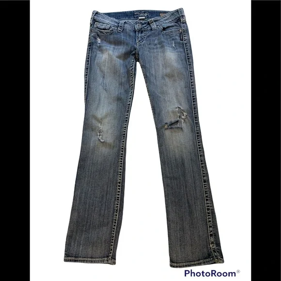 Silver Jeans Jeans Silver Mckenzie Distressed Slim Bootcut